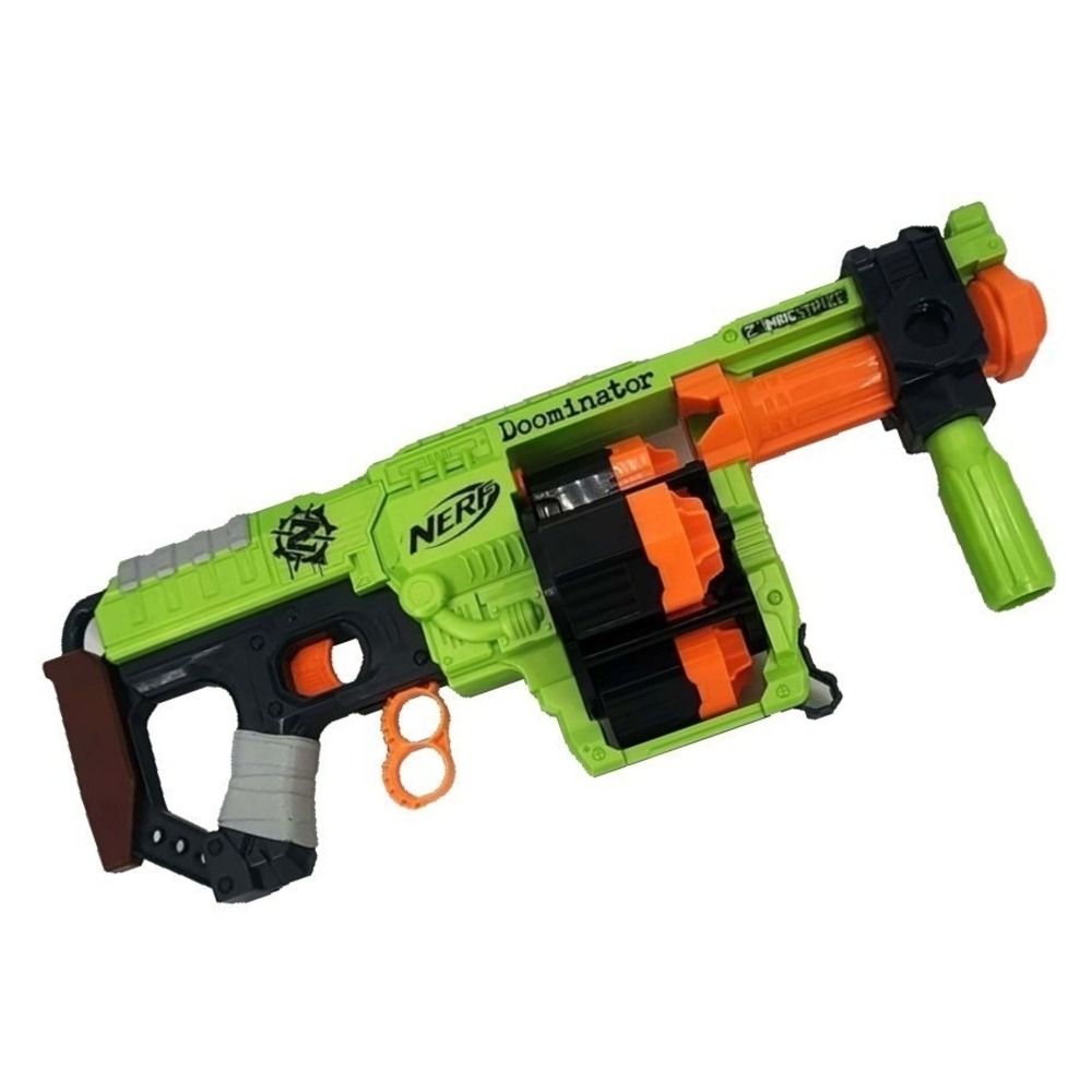 Nerf Zombie Strike Doominator Blaster‎ 4-Drum Rotating Capacity NO DARTS INCL.